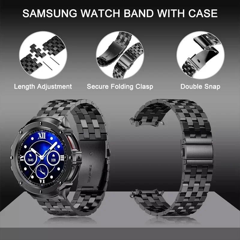 Stainless Steel Case+Band for  - đánh giá và giá Accessories For Galaxy Watch 5