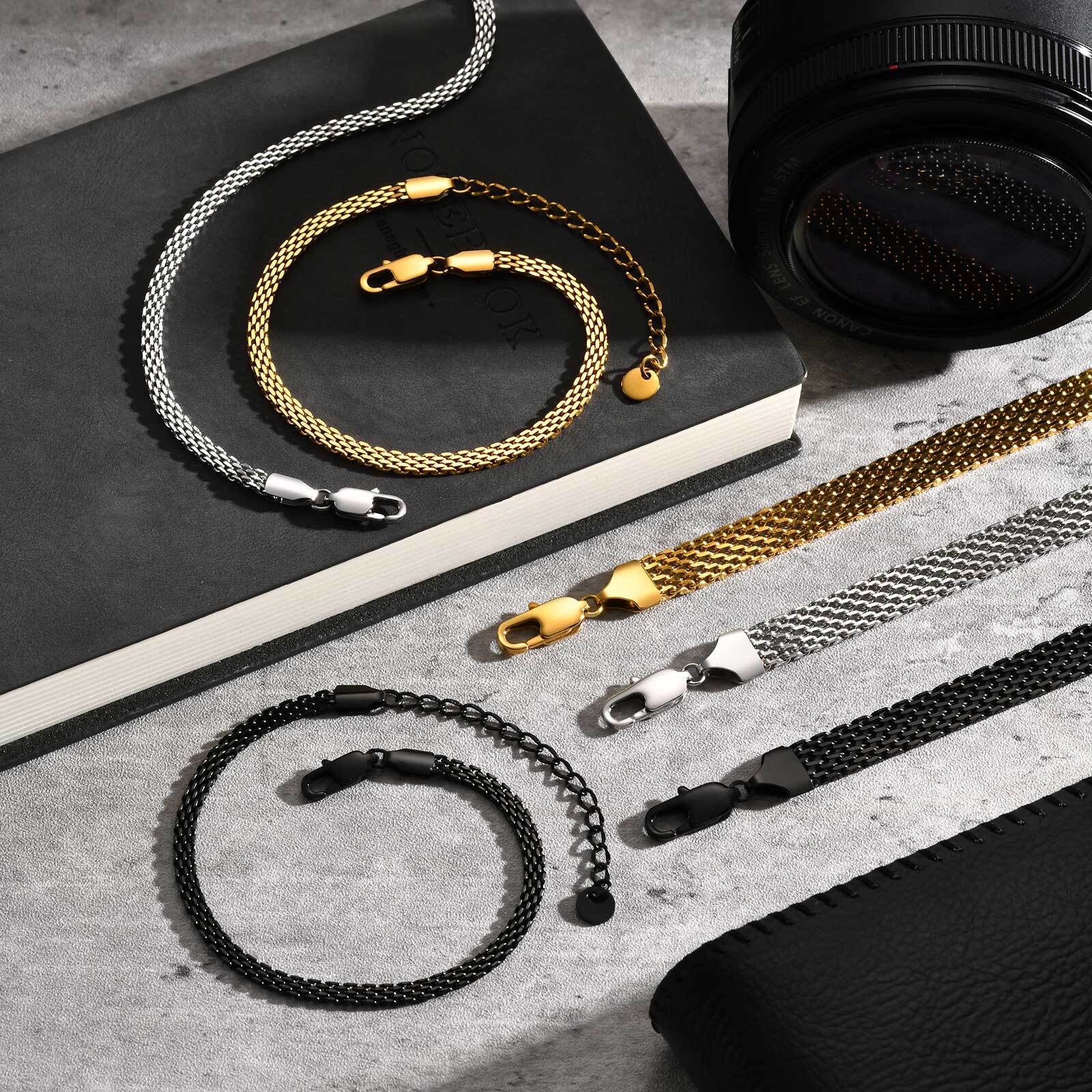 3/8mm Mesh Strap Chain Bracele - đánh giá và giá Stainless Mesh Band