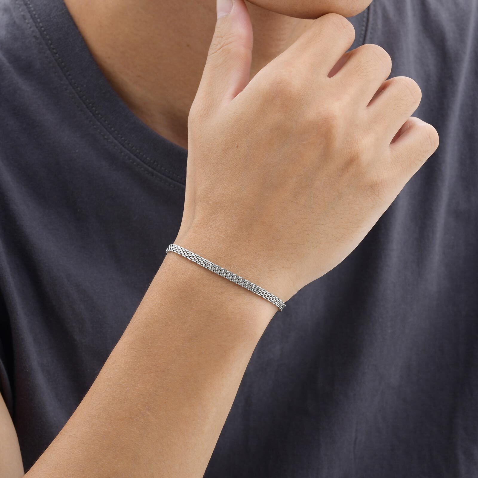 3/8mm Mesh Strap Chain Bracele - đánh giá và giá Stainless Mesh Band