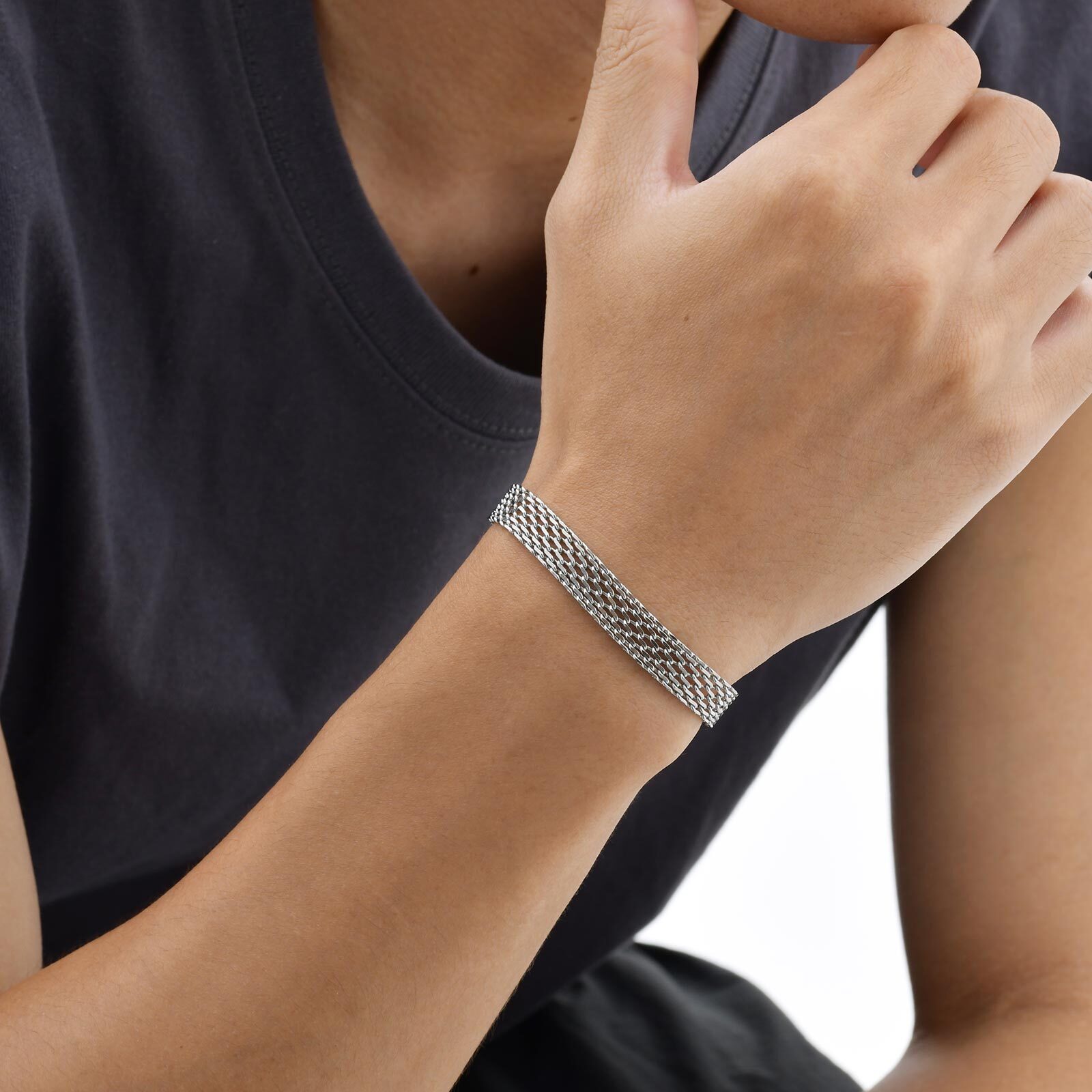 3/8mm Mesh Strap Chain Bracele - đánh giá và giá Stainless Mesh Band