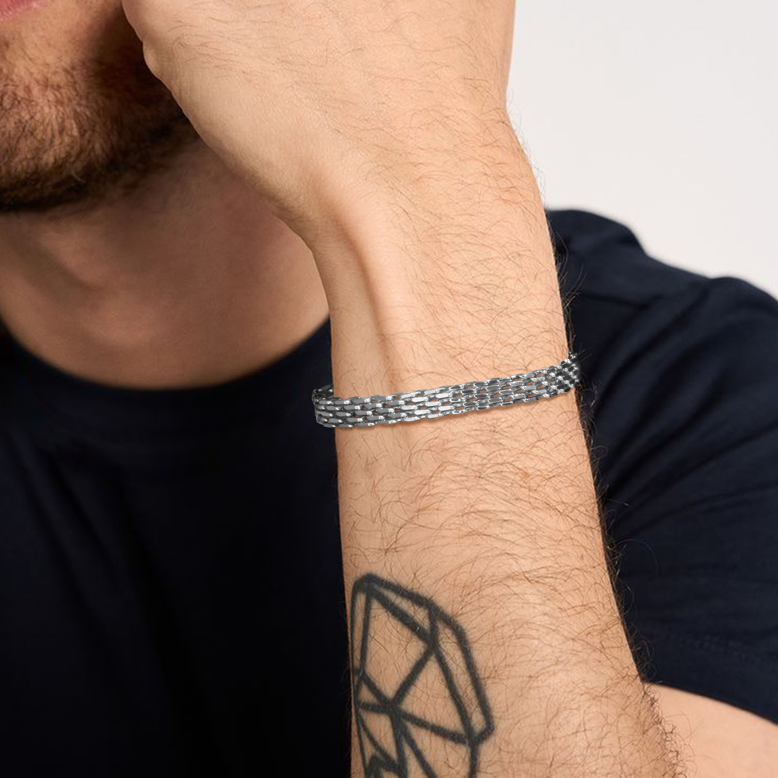 Vnox Gold Color Mesh Link Chai - đánh giá và giá Stainless Mesh Band