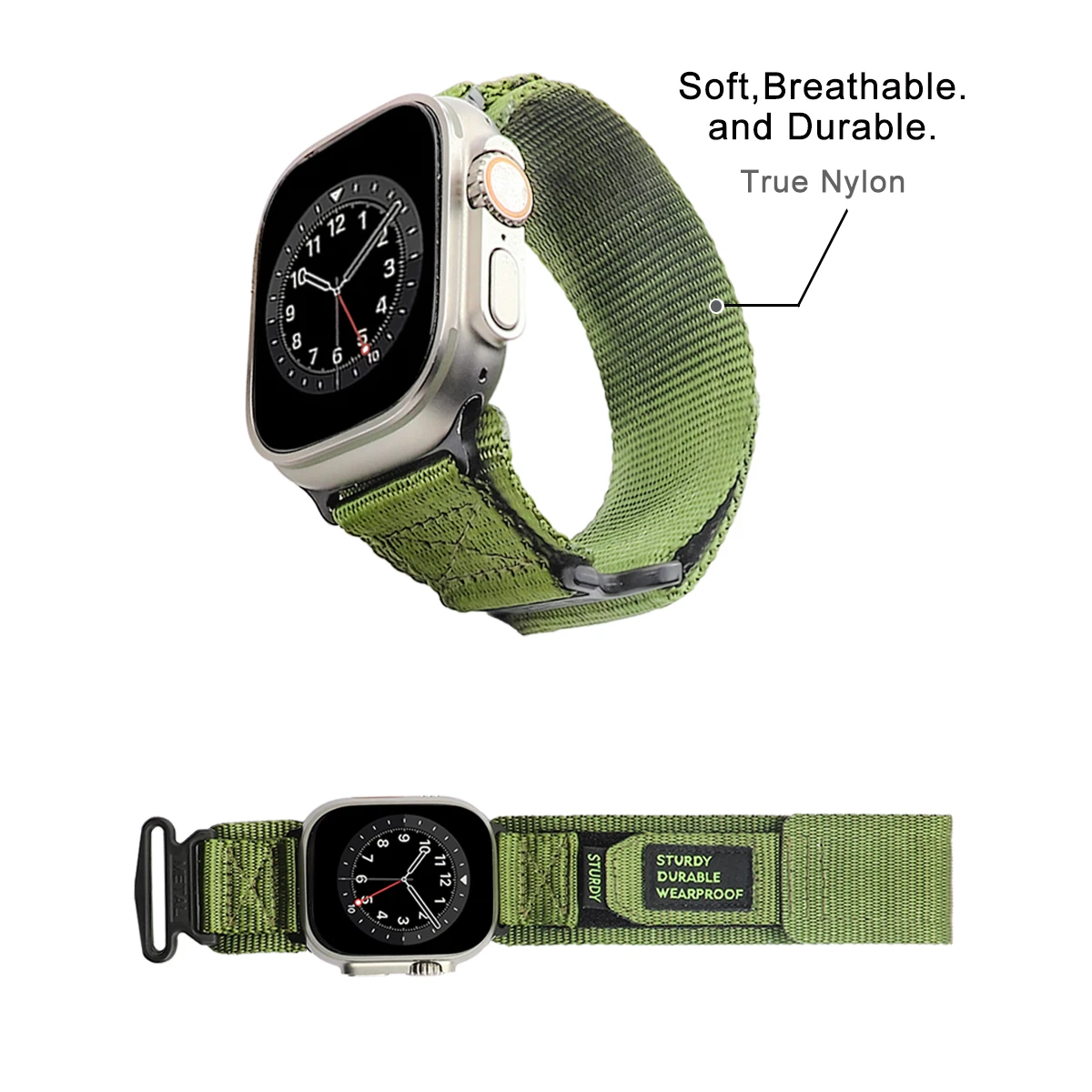 Tactical Nylon Strap for Apple - đánh giá và giá Sport Loop Strap