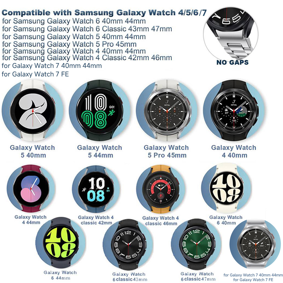 No Gaps Strap For Samsung Gala - đánh giá và giá Accessories For Galaxy Watch 5