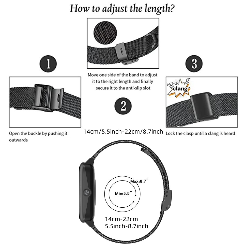 Metal Bands for Fitbit Versa 4 - đánh giá và giá Stainless Mesh Band